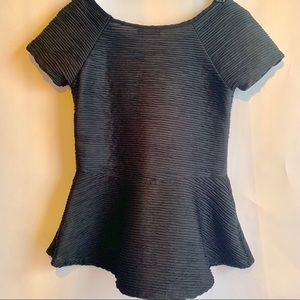 Zara Peplum Shorstleeve Top